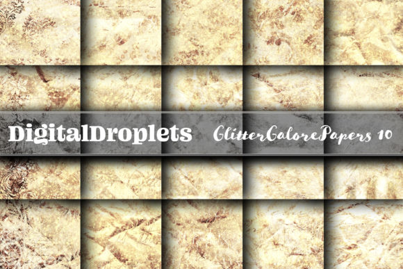 Glitter Galore Papers V. 10 | Collection: Vintage Textured Assets