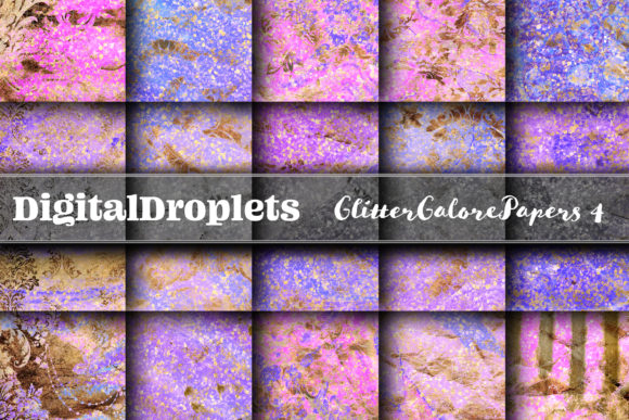 Glitter Galore Papers Vol.4: A Design Asset for Vintage Elegance