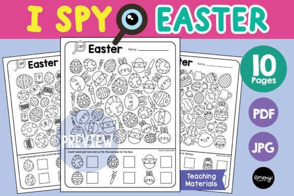 I SPY EASTER Find and Count Activity