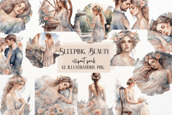 Sleeping Beauty Clipart: Enhance Your Creative Projects