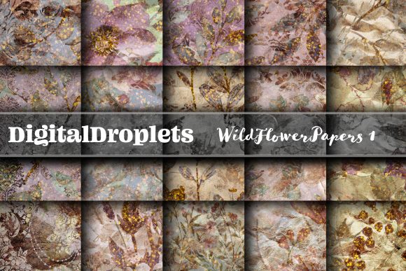 Wild Flowers Papers Vol. 1: A Textured Collection for Rich Design