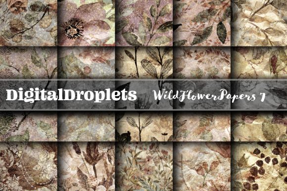 Wild Flowers Papers Vol. 7: Gothic Texture for Design